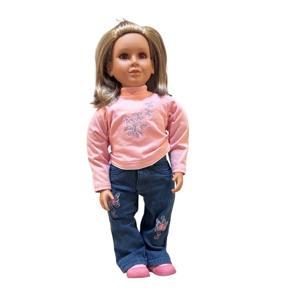 My Twinn Doll 22 Inch Poseable Blond Hair Complete Box 2007 weird eyes - Picture 1 of 16